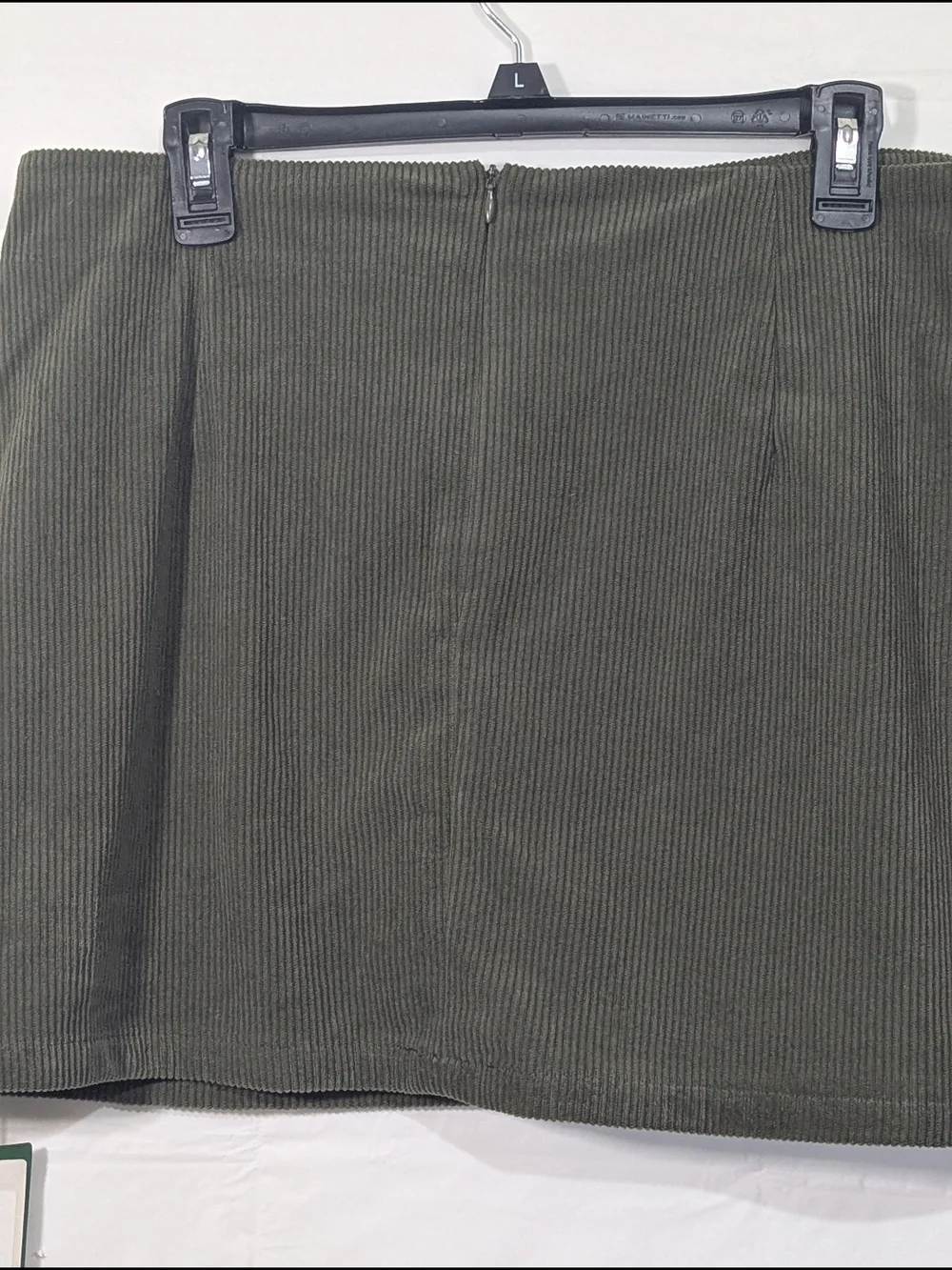 NWT Halara Corduroy Mini Skort Olive Green XL Stretch Casual Skirt Built In Shor